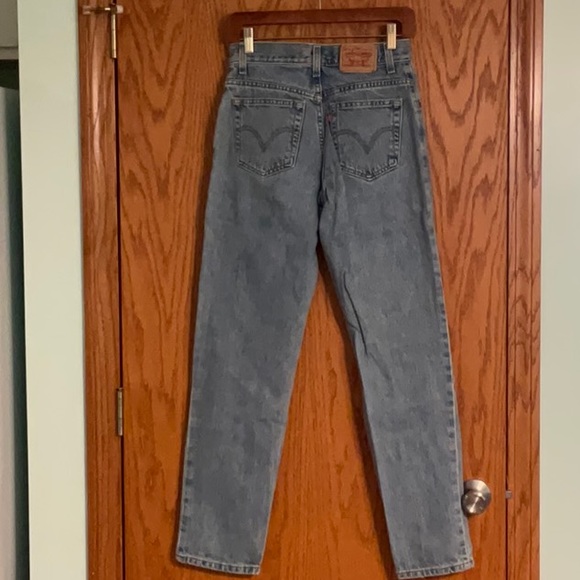Levi’s 550 Light Wash Denim Jeans 100% Cotton Vintage 6M - Picture 3 of 6